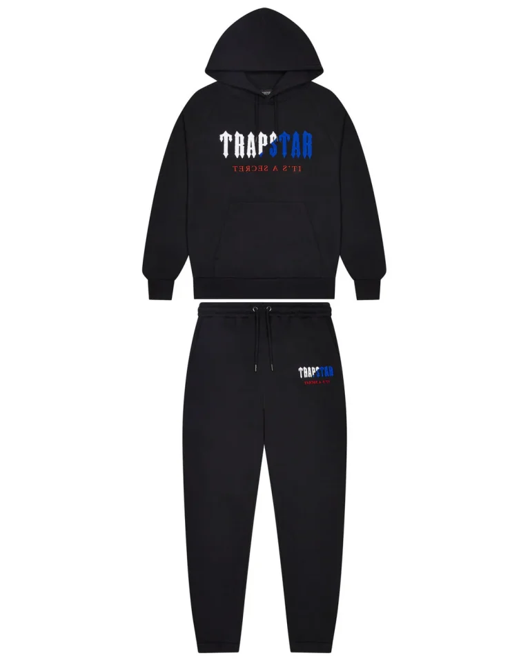 Trapstar Decoded Chenille Hooded Tracksuit – Black Trapstar Decoded Chenille Hooded Tracksuit – Black