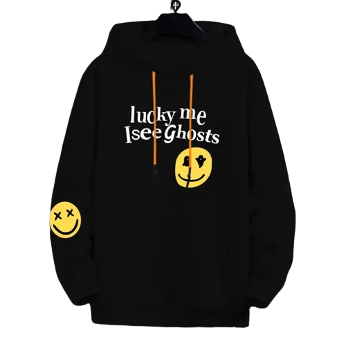YOUTH Stylish Unisex Lucky Me I See Ghost Hoodie