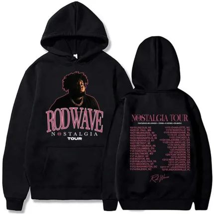 Rod Wave Nostalgia Tour Hoodie Black