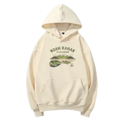 Noah Kahan Camp Tour Beige Hoodie