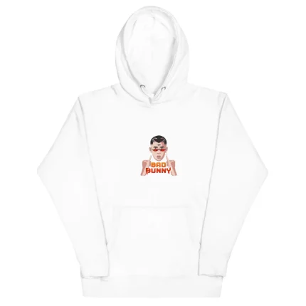 Bad Bunny Print Logo Casual Hoodie