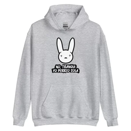 Bad Bunny Yo Perreo Sola Pullover Hoodie