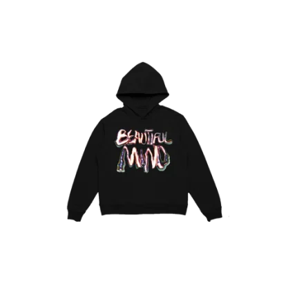 Beautiful Mind Black Rod Wave Hoodie