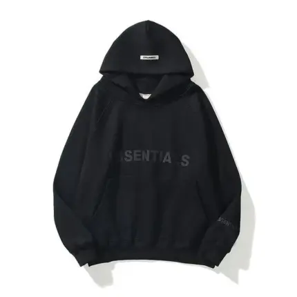 Black ESSENTIALS Oversized Hoodie