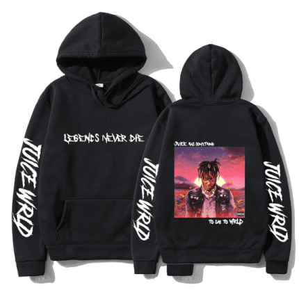 Juice WRLD Unisexs Hoodie Hip Hop Casual Pullover Hooded Sweatshirts
