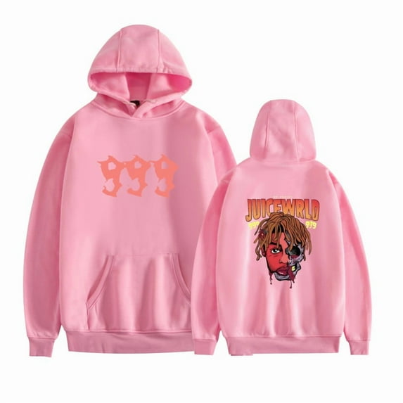Juice Wrld pink Hoodie Cotton