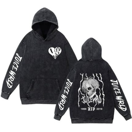 TPUABR Juice Wrld washed vintage hoodie