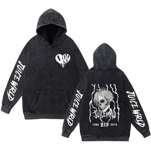 TPUABR Juice Wrld washed vintage hoodie