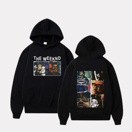 The Weeknd Collage Hoodie – Iconic Eras Streetwear