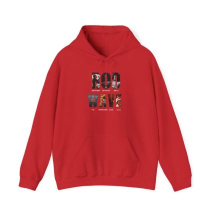 Red Rod Wave Hoodie