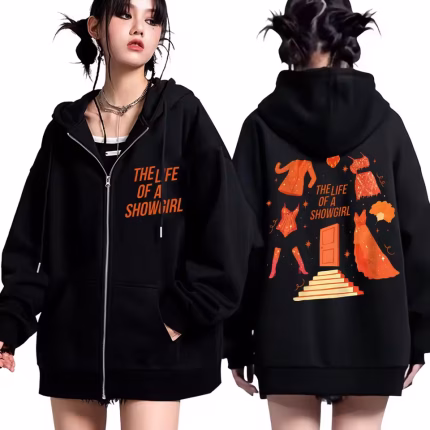 Life of A Showgirl 2025 New Album Zip Hoodie Up Pop Music