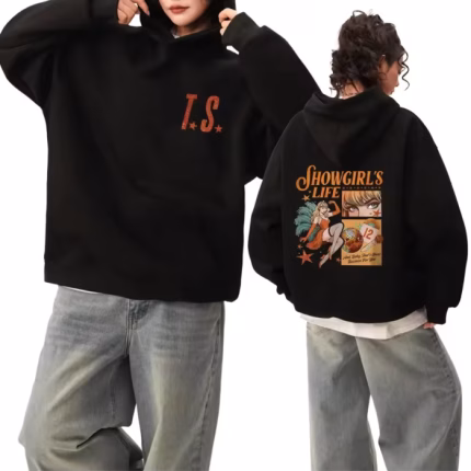 Hot Sale The Life of A Showgirl 2025 New Album Double Sided print Hoodie