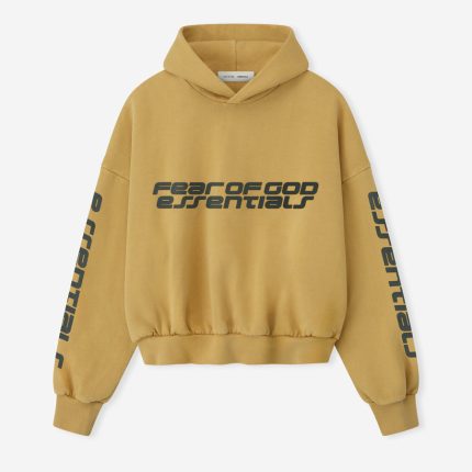 Essentials Cropped Relaxed Hoodie