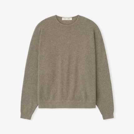 Essential Waffle Crewneck Sweater
