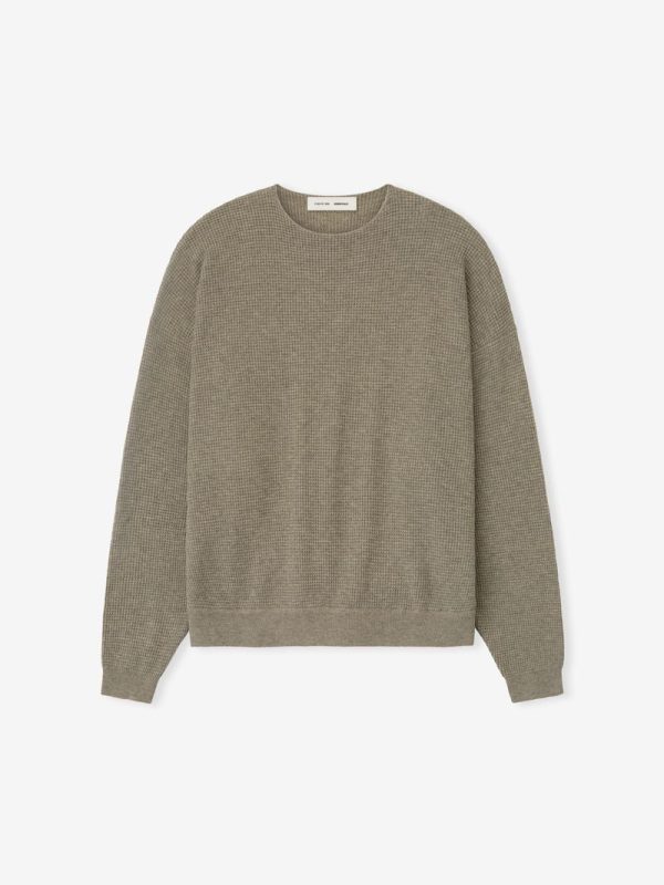 Essential Waffle Crewneck Sweater