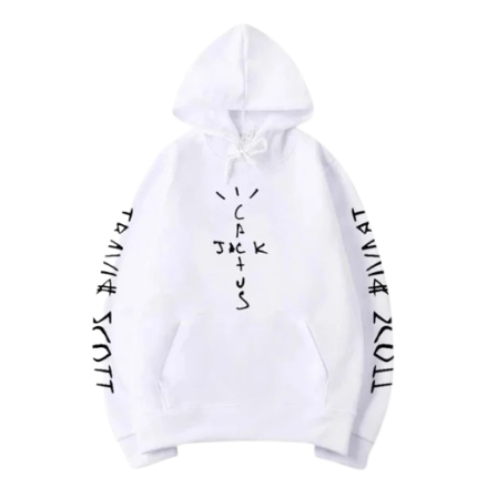 Cactus Jack Travis Scott White Hoodie