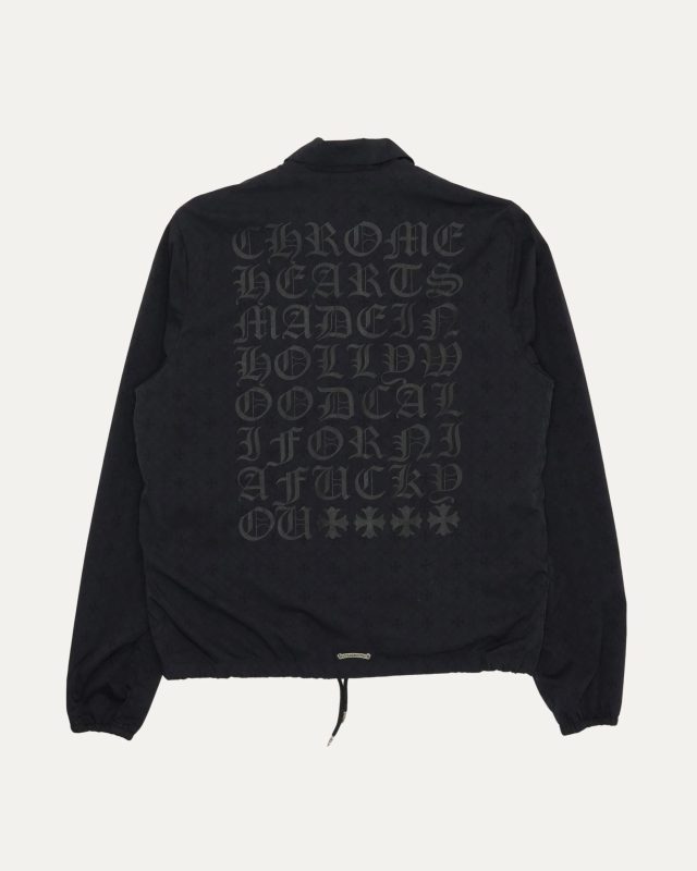 Chrome Hearts Eyechart Logo Monogram Coach Jacket