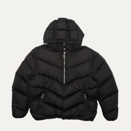 Chrome Hearts Chunk Half Dagger Zip Puffer Jacket Black