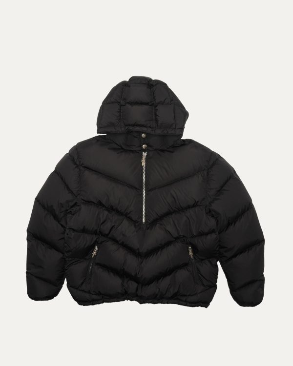 Chrome Hearts Chunk Half Dagger Zip Puffer Jacket Black