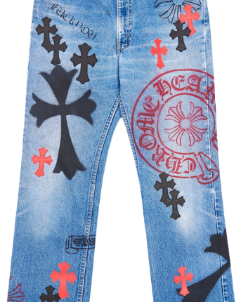 Chrome Hearts Custom Stencil Denim Blue