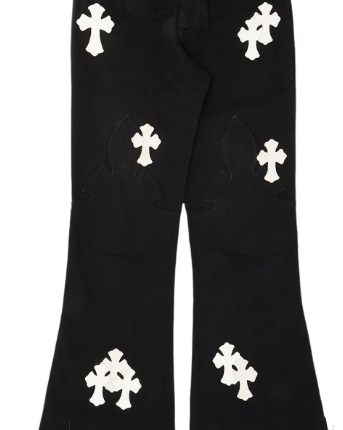 Chrome Hearts Jeans With Cross Black