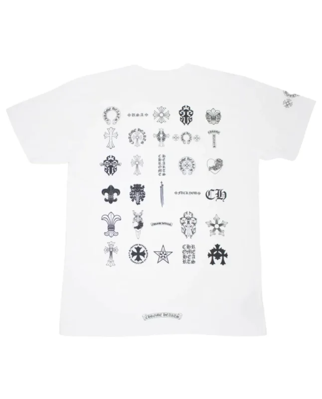 Chrome Hearts Multi Logo Short Sleeve T-Shirt