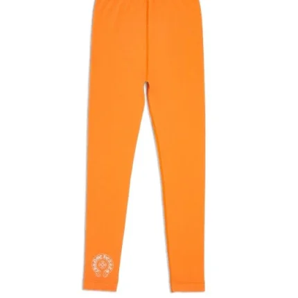 Chrome Hearts Orange Leggings Bold Streetwear