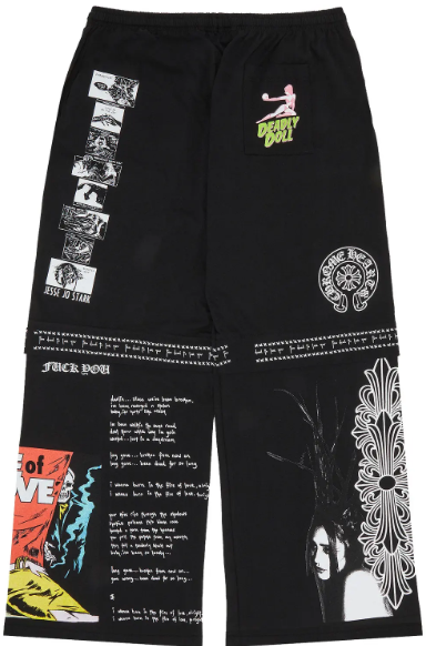 Chrome Hearts x Deadly Doll Sweatpants Black