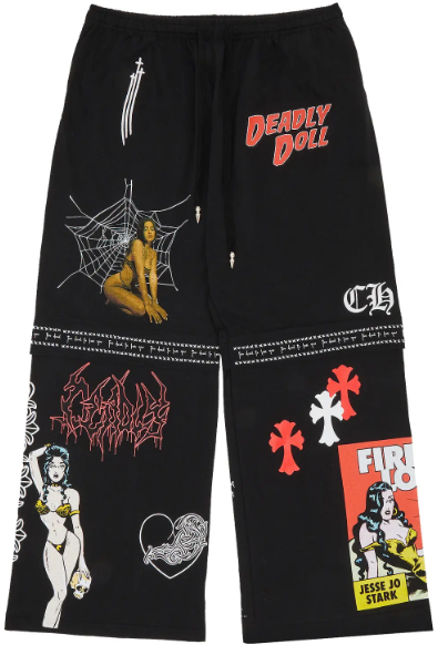 Chrome Hearts x Deadly Doll Sweatpants Black