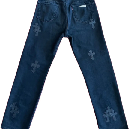 Chrome Hearts x Levis Cross Patched Denim Black