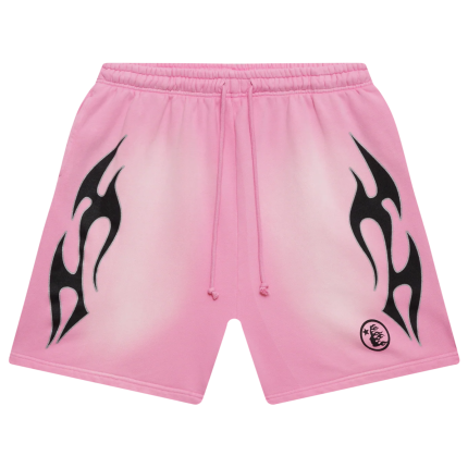 Hellstar Sports Flame Shorts Pink
