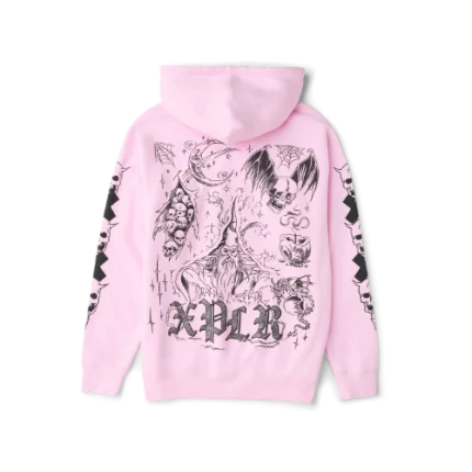Inked Xplr Light Pink Hoodie