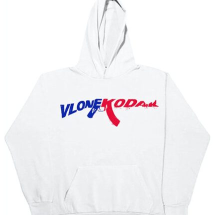 Kodak Black x Vlone 47 White Hoodie