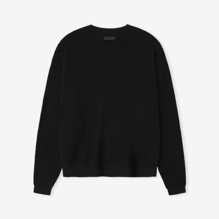 Essential Black Crewneck Sweater