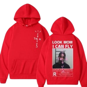 Travis Scott Cactus Jack Red Hoodie