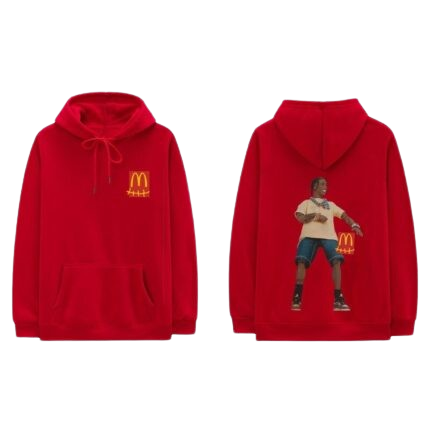 Travis Scott McDonalds Hoodie Red