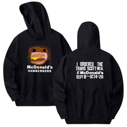 Travis Scott Mcdonalds Hoodie Hamburgers