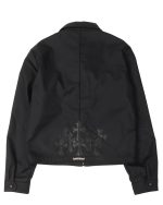 Chrome Hearts Cemetery Cross Nylon Trucker Zip up Jacket