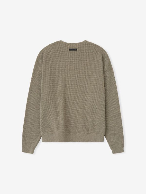 Essential Waffle Crewneck Sweater
