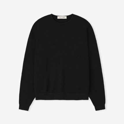 Essential Black Crewneck Sweater