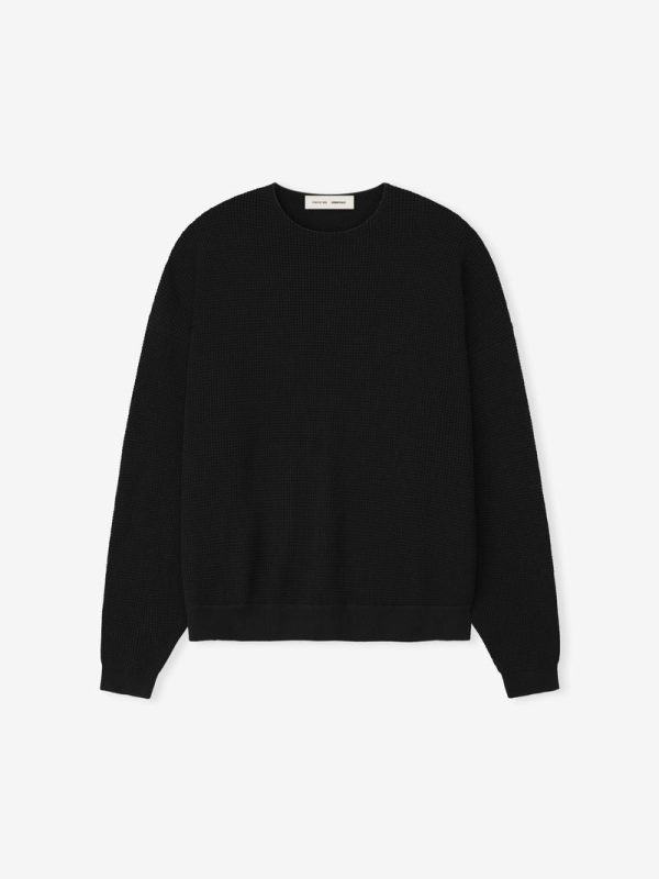 Essential Black Crewneck Sweater