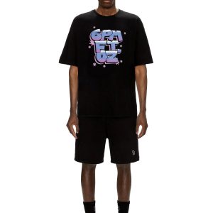 6pm Airbrush T-Shirt Black