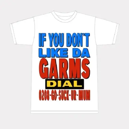 Corteiz 0208-Go-Suck-Urself Weiß T-Shirt