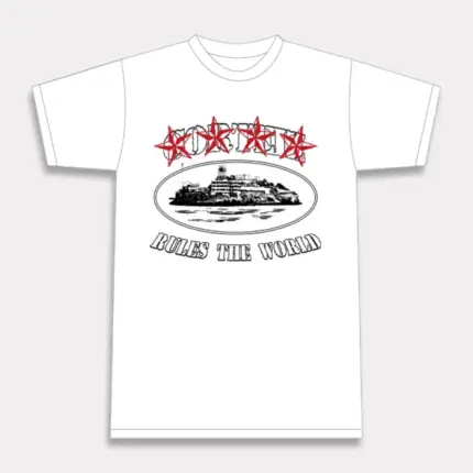 Corteiz 4Starz Alcatraz T-Shirt Weiß