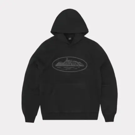 Corteiz Alcatraz Hoodie V2 Triple Black