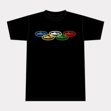 Corteiz Alcatraz Olympic T-Shirt Schwarz