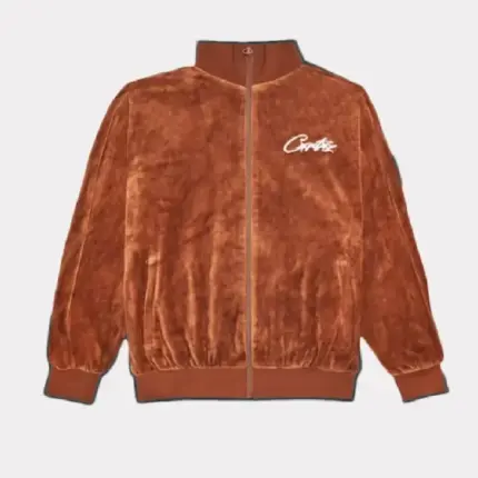 Corteiz All Starz VVS Veloursjacke Braun