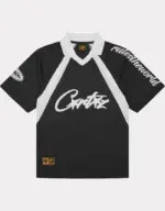 Corteiz Allstarz Fußball T-Shirt Schwarz