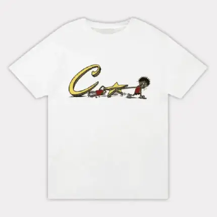 Corteiz Chainsaw T-Shirt White