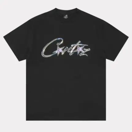 Corteiz Chrome Allstarz T-Shirt Black